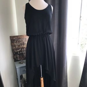 Three Eighty Two black hi-low black dress.  Size S